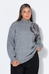 Pullover, Oversize Shape, Pailletten-Rose