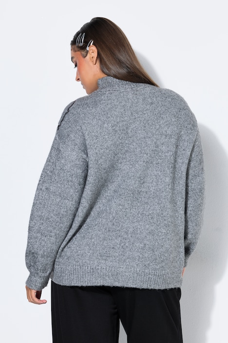 Pullover, Oversize Shape, Pailletten-Rose