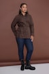 Streifenbuse, Slim Straight, Bindegürtel,