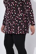 Longshirt, Punkte, A-Linie, Rundhals, Langarm