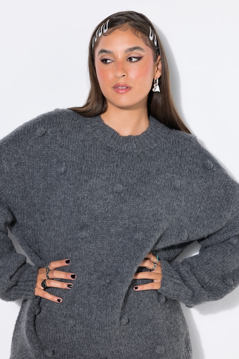 Pullover, Oversize Shape, 3D-Bubbles