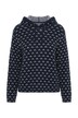 Strick-Hoodie, Punkte, Kapuze, Langarm, Biobaumwolle