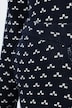 Pantalon en maille de coton bio, motif graphique, coupe Barrel et taille élastique