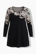 Longshirt, Motivdruck, A-Linie, Carré-Ausschnitt, Langarm