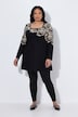 Longshirt, Motivdruck, A-Linie, Carré-Ausschnitt, Langarm
