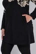 Longshirt, Motivdruck, A-Linie, Carré-Ausschnitt, Langarm
