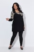 Longshirt, Motivdruck, A-Linie, Carré-Ausschnitt, Langarm