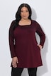 Longshirt, Motivdruck, A-Linie, Carré-Ausschnitt, Langarm
