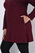Longshirt, Motivdruck, A-Linie, Carré-Ausschnitt, Langarm