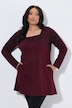 Longshirt, Motivdruck, A-Linie, Carré-Ausschnitt, Langarm
