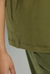 T-shirt, boxy fit, pailletten, smiley-patch, korte mouwen