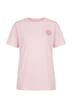 T-Shirt, Boxy Fit, Pailletten, Smiley-Patch, Halbarm