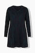Longshirt, batikpatroon, A-lijn, V-hals, lange mouwen