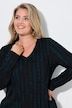 Longshirt, batikpatroon, A-lijn, V-hals, lange mouwen