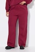 Sweathose, Wide Legs, Leostreifen, Elastikbund