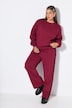 Sweathose, Wide Legs, Leostreifen, Elastikbund