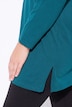 Longshirt, Ziersteine, A-Linie, V-Ausschnitt, Langarm