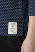 T-shirt en coton bio, cœurs / rayures, encolure Henley et manches longues