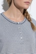 Shirt, Herzen/Ringel, Henley-Ausschnitt, Langarm, Biobaumwolle