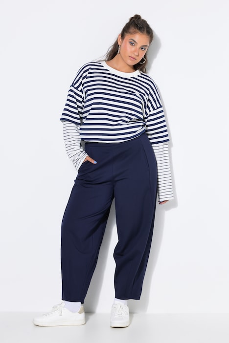 Barrelhose, Wide Barrel Shape, Punto-Jersey