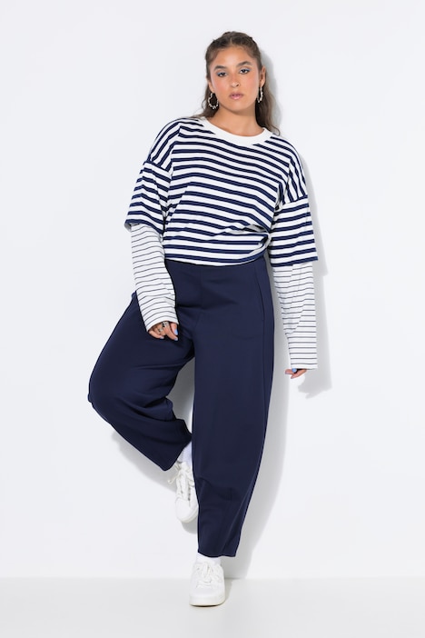 Barrelhose, Wide Barrel Shape, Punto-Jersey