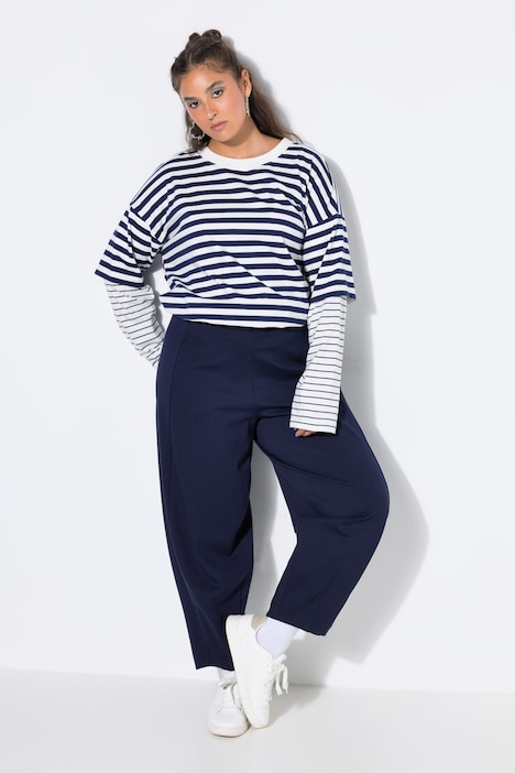 Barrelhose, Wide Barrel Shape, Punto-Jersey