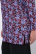 Longshirt, Blüten, A-Linie, Tunika-Ausschnitt, Langarm