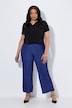 Pantalon en jersey, motif peau de serpent, jambe large et taille élastique