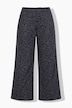 Broek met luipaardpatroon, wide shape, hoge taille, gedeeltelijk elastische tailleband