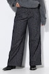 Broek met luipaardpatroon, wide shape, hoge taille, gedeeltelijk elastische tailleband