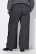Broek met luipaardpatroon, wide shape, hoge taille, gedeeltelijk elastische tailleband