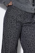 Broek met luipaardpatroon, wide shape, hoge taille, gedeeltelijk elastische tailleband