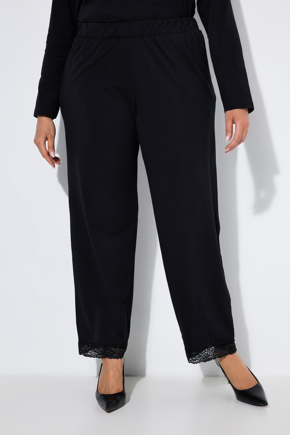 Jerseyhose, Spitze, gerades Bein, Elastikbund