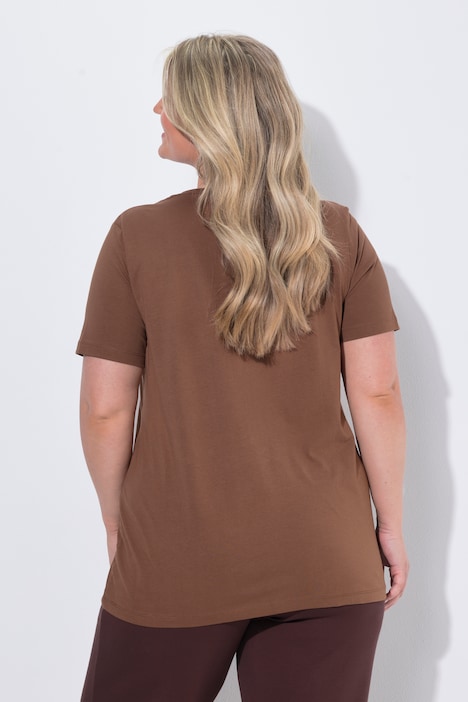 T-shirt, coupe Comfort Fit, cœur rouge, manches mi-hauteur