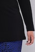 Longshirt, Pailletten, A-Linie, V-Ausschnitt, Langarm