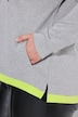 Sweatjacke, oversized, Kapuze, Neon