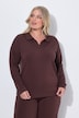 Sweat-Pullover, Boxy Fit, Polokragen