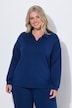 Sweat-Pullover, Boxy Fit, Polokragen