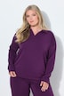 Sweat-Pullover, Boxy Fit, Polokragen
