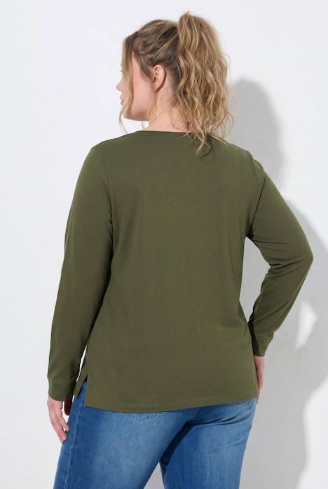 Shirts, 2er-Pack, Rundhals, Langarm, Biobaumwolle