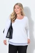 Longsleeve, A-Linie, Chiffonsaum
