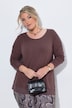 Longsleeve, A-Linie, Chiffonsaum