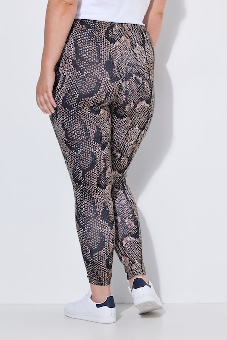 Leggings, Slim Fit, Schlangenmuster, Elastikbund