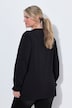 Longsleeve, A-lijn, tuniekhals, kanten patroon