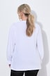 Longsleeve, A-Linie, Tunika-Ausschnitt, Spitzendruck
