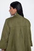 Jacke, Wellen-Design, A-Linie, Stehkragen, 3/4-Arm