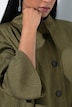 Jacke, Wellen-Design, A-Linie, Stehkragen, 3/4-Arm