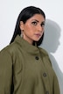 Jacke, Wellen-Design, A-Linie, Stehkragen, 3/4-Arm
