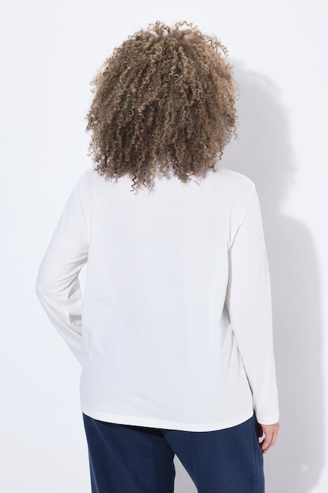T-shirt Lovely Weekend, décolleté rond et manches longues