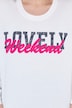 T-shirt Lovely Weekend, décolleté rond et manches longues